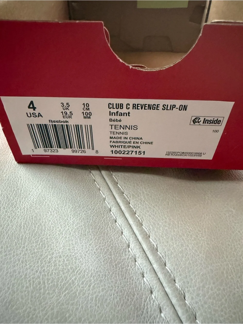 Reebok Toddler Pink Club C Sneakers
